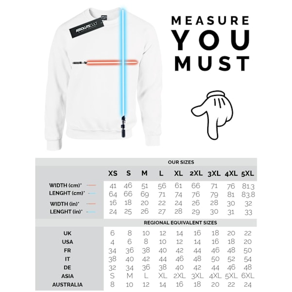 Star Wars: The Rise of Skywalker Dam/Damer för kvinnor Första ordningens karaktär Line Up Mono Sweatshirt XXL Vit White XXL