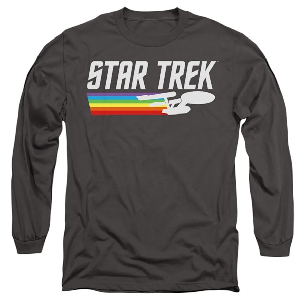 Star Trek Unisex Vuxen Rainbow Trail T-Shirt XL Kolgrå Charcoal XL