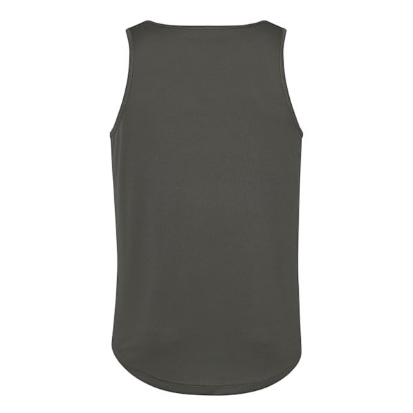 AWDis Just Cool Herr Sport Gym Enfärgad Tank / Väst Topp S Charcoal Charcoal S