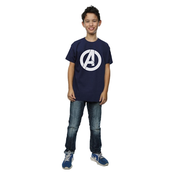 Marvel Boys Avengers Simple Logo T-Shirt 9-11 år Mörkblå Deep Navy 9-11 Years