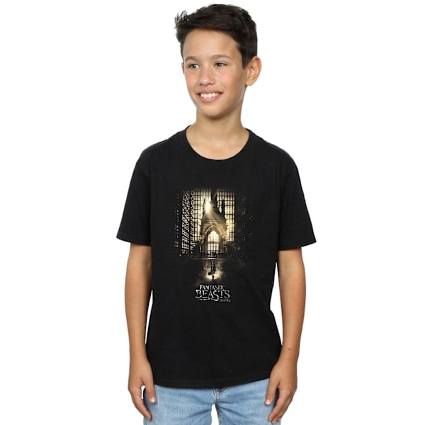 Fantastiska vidunder Boys film affisch T-shirt 7-8 år svart Black 7-8 Years