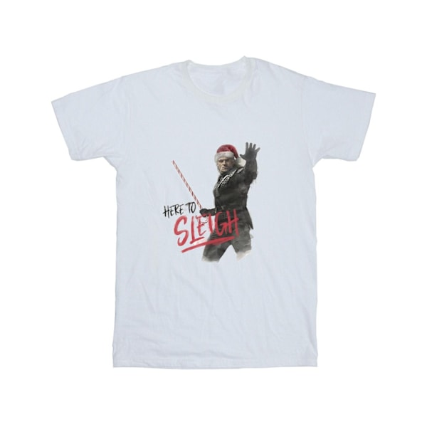 Netflix The Witcher Here To Sleigh T-shirt S Vit White S