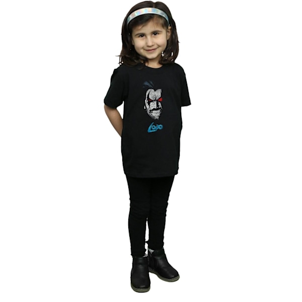 DC Comics Girls Lobo Face Bomull T-shirt 12-13 år Svart Black 12-13 Years