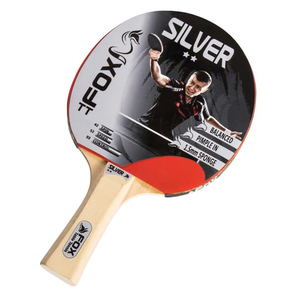 Fox TT Silver 2 Star Bordtennisracket En Storlek Beige/Röd Beige/Red One Size