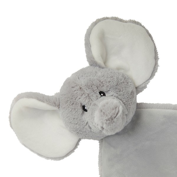 Mumbles Baby Elefant Huvudfilt En Storlek Grå Grey One Size
