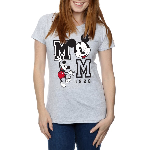 Disney Dam/Kvinnor Hopp Och Blinka Mickey Mouse Blink T-Shirt L Sports Grey L