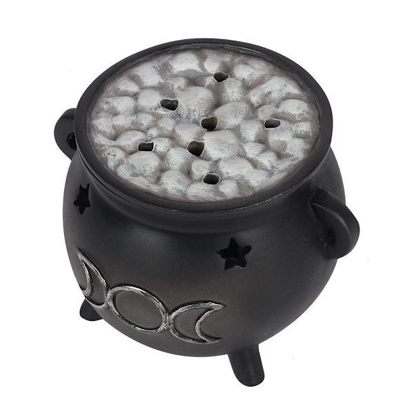 Something Different Triple Moon Cauldron Backflow Rökelse Brännare Black One Size