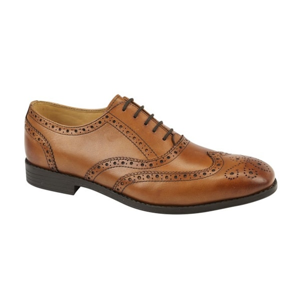 Tredflex Herr Läder Brogues 6 UK Tan Tan 6 UK
