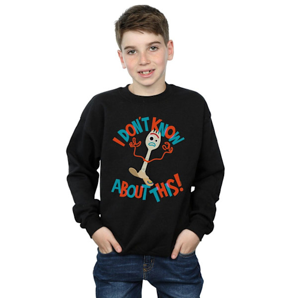 Disney Pojkar Toy Story 4 Forky Jag Vet Inte Om Detta Sweatshirt Black 9-11 Years