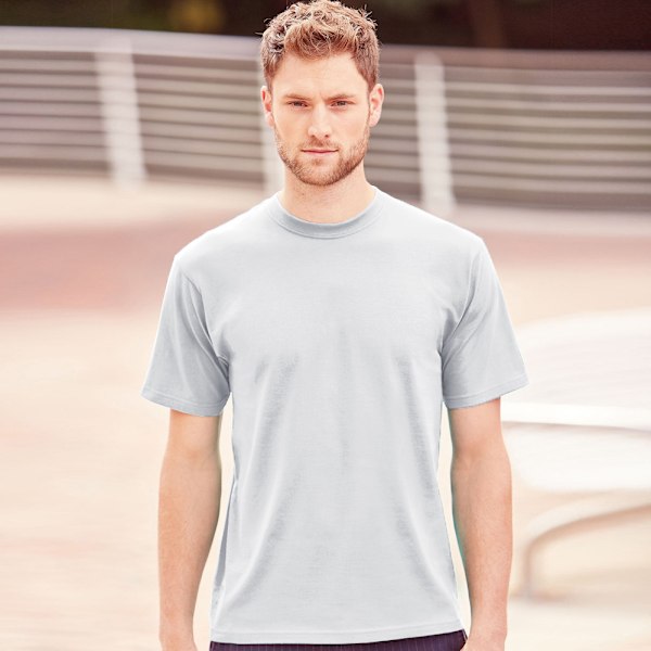 Jerzees Colours Classic T-shirt för män, kortärmad, S, vit White S