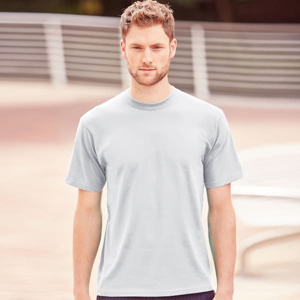 Jerzees Colours Klassisk T-shirt för män, kortärmad, S, Vit White S