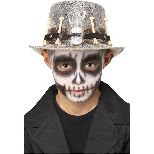 Smiffys Barn/Barn Distressed Voodoo Hög Hatt One Size Grå/ Grey/Black One Size