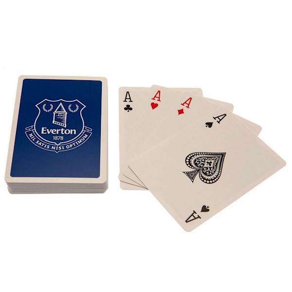 Everton FC Crest Spelkortlek En Storlek Blå/Vit Blue/White One Size