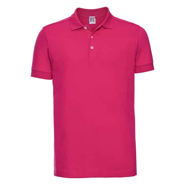 Russell Herr Pique Stretch Poloshirt XXL Fuchsia Fuchsia XXL