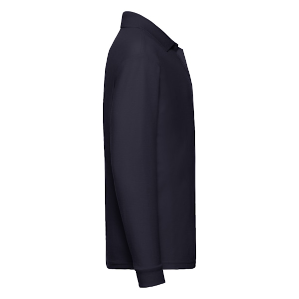 Fruit of the Loom Barn/Barnkläder Långärmad Poloskjorta 7-8 År Mörk Marinblå Deep Navy 7-8 Years
