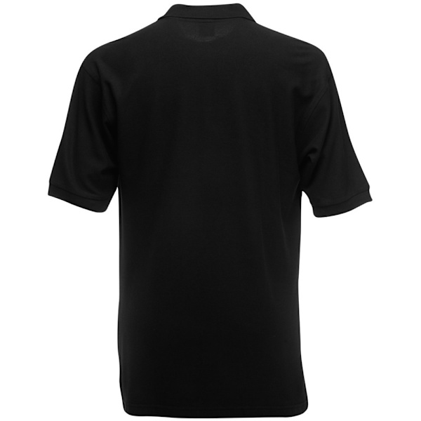 Fruit Of The Loom Herr 65/35 Pique Kortärmad Polotröja M Svart Black M