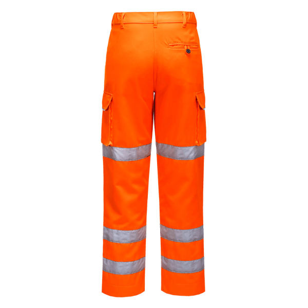 Portwest Herr Hi-Vis Safety Arbetsbyxor XL R Orange Orange XL R