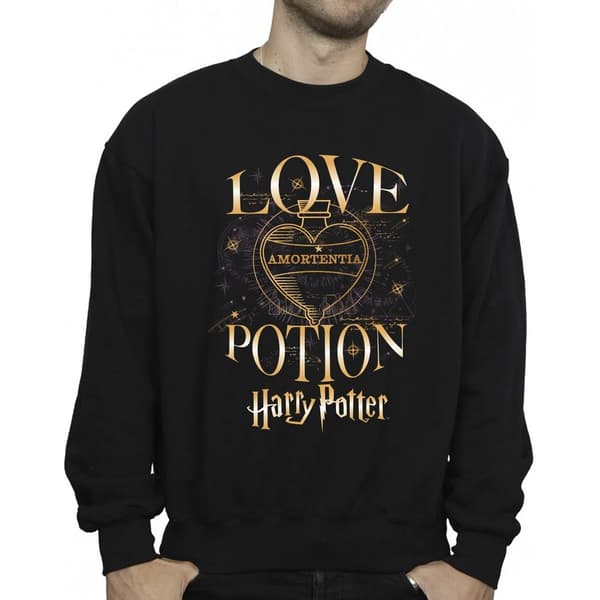 Harry Potter Herr Love Potion Sweatshirt M Svart Black M
