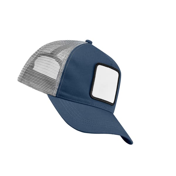 Beechfield Appliqué 5 Panel Truckerkeps One Size Skifferblå/Ljus Slate Blue/Light Grey One Size