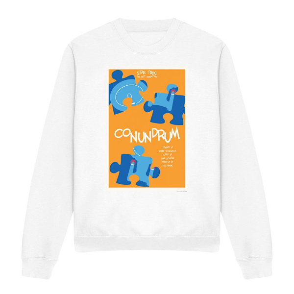 Star Trek Unisex Vuxen The Next Generation Säsong 5 Avsnitt 14 White M