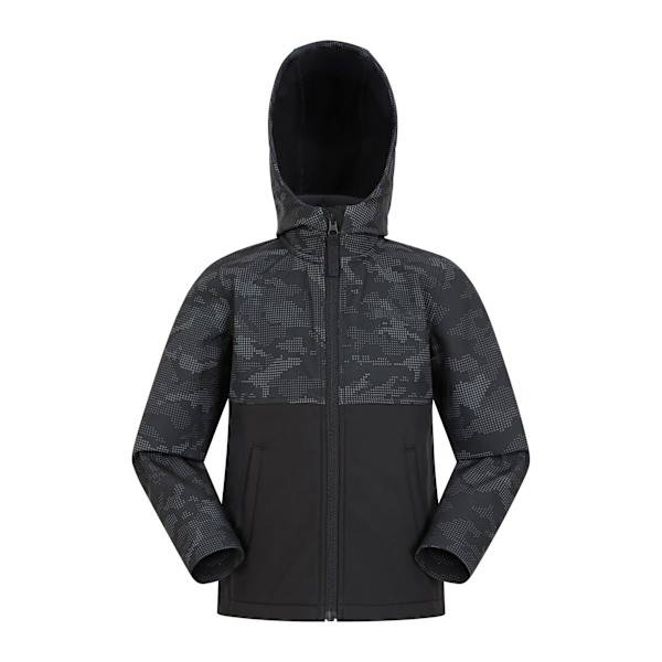 Mountain Warehouse Barn/Barn Exodus Camouflage Soft Shell Black Camo 3-4 Years