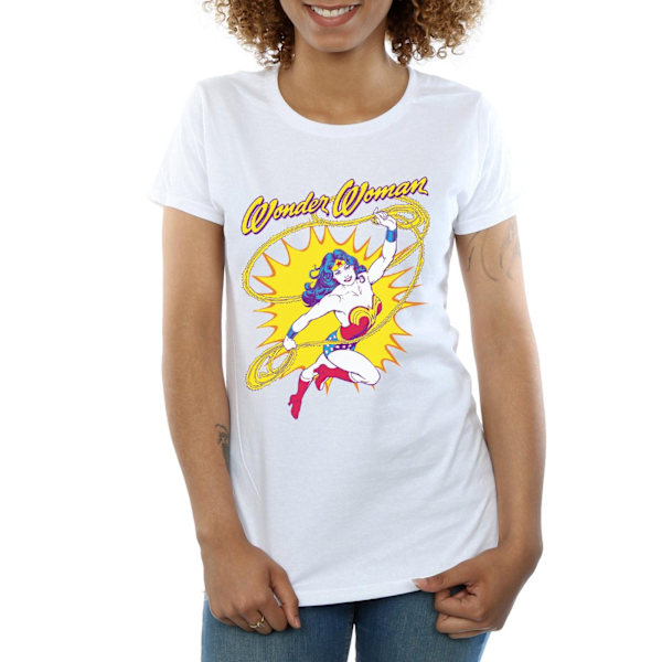 DC Comics Dam/Kvinnor Wonder Woman Leap Bomull T-shirt S Vit White S