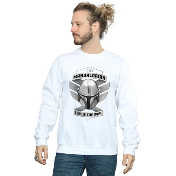 Star Wars Herr The Mandalorian This Is The Way Mando Sweatshirt White 4XL