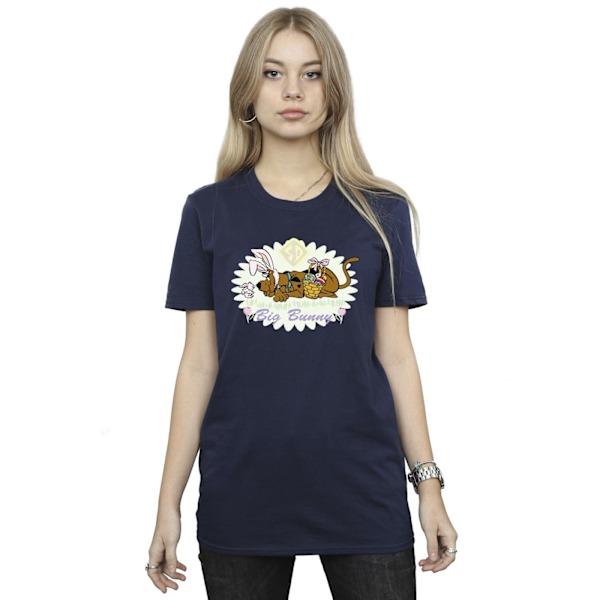 Scooby Doo Dam/Damer Stor Kanin Bomull Boyfriend T-shirt L N Navy Blue L