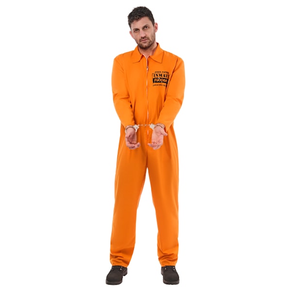 Bristol Novelty Unisex Vuxen Fångekostym XL Orange Orange XL