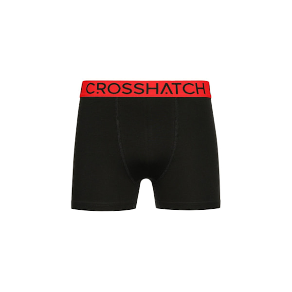 Crosshatch Mens Knightling MVE Boxer Shorts (3-pack) M Röd/Grå/Svart Red/Grey/Black M