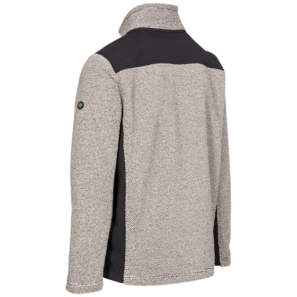Trespass Farantino Fleecejacka XS Truffle Brown Stripe för män Truffle Brown Stripe XS