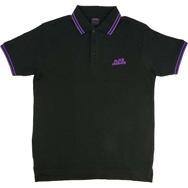 Black Sabbath Unisex Adult Wavy Logo Polo Shirt M Svart Black M