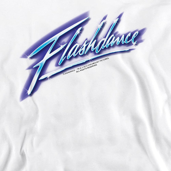 Flashdance Unisex Vuxen Logotyp Sweatshirt XL Vit White XL