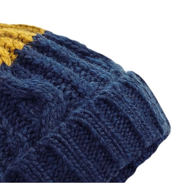 Beechfield Unisex Vuxen Apres Cuffed Beanie One Size Oxford Na Oxford Navy/Mustard One Size