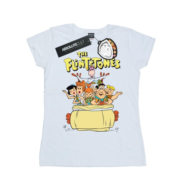The Flintstones Dam/Kvinnor The The Ride Bomull T-shirt XL Vit White XL