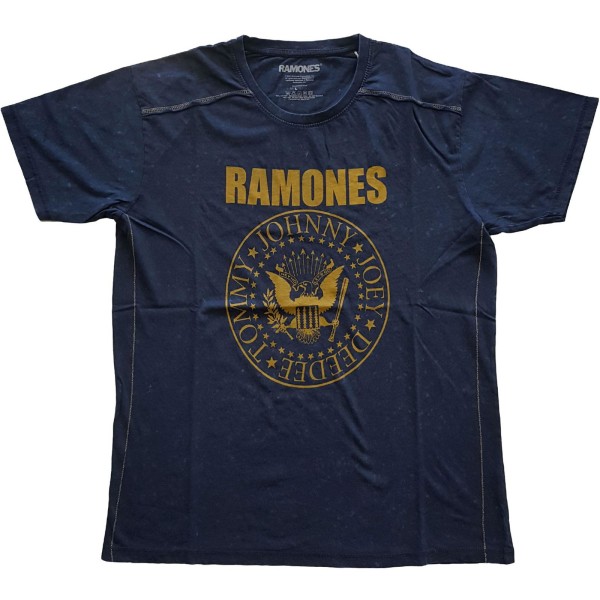 Ramones Unisex Vuxen Wash Collection Presidential Seal T-shirt Navy Blue XXL