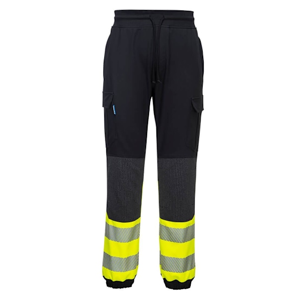 Portwest Herr KX3 Hi-Vis Flexibla Joggingbyxor L R Svart/Gul Black/Yellow L R