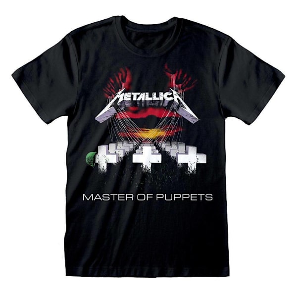 Metallica Unisex Adult Master Of Puppets Tracks T-Shirt M Svart Black M