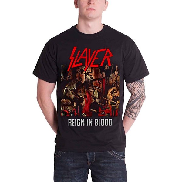 Slayer Unisex Adult Reign In Blood T-Shirt L Svart Black L