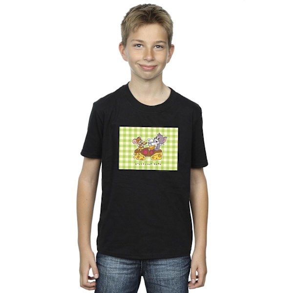 Tom And Jerry Boys Breakfast Buds T-Shirt 12-13 År Svart Black 12-13 Years