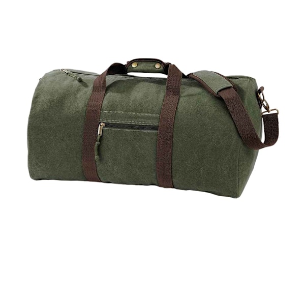 Quadra Vintage Canvas Holdall One Size Vintage Military Green Vintage Military Green One Size