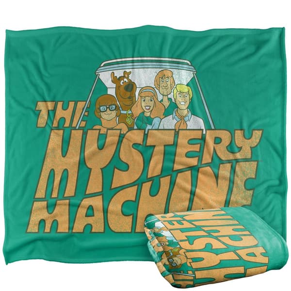 Scooby Doo The Mystery Machine Gruppbild Filt One Size Mult Multicoloured One Size