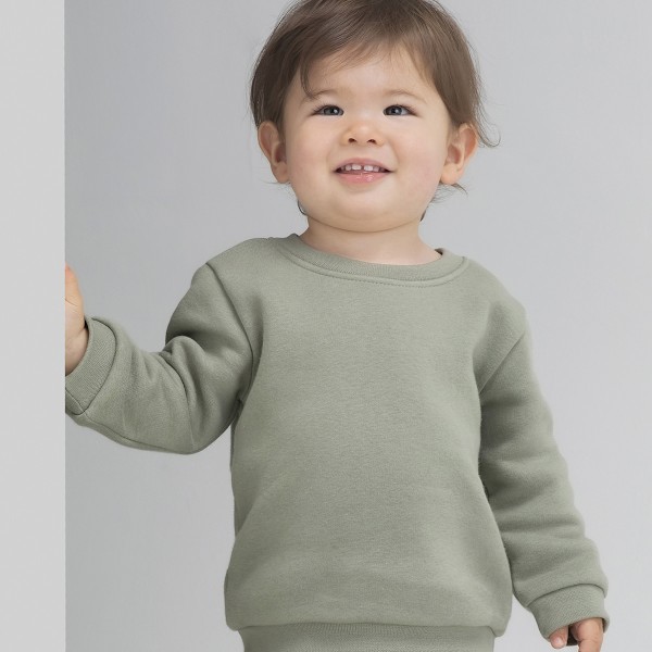 Babybugz Baby Essential Sweatshirt 12-18 månader Mjuk Oliv Soft Olive 12-18 Months