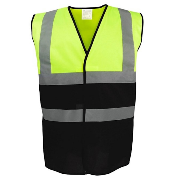 Yoko Unisex Vuxen Tvåfärgad Hi-Vis Väst S Gul/Svart Yellow/Black S