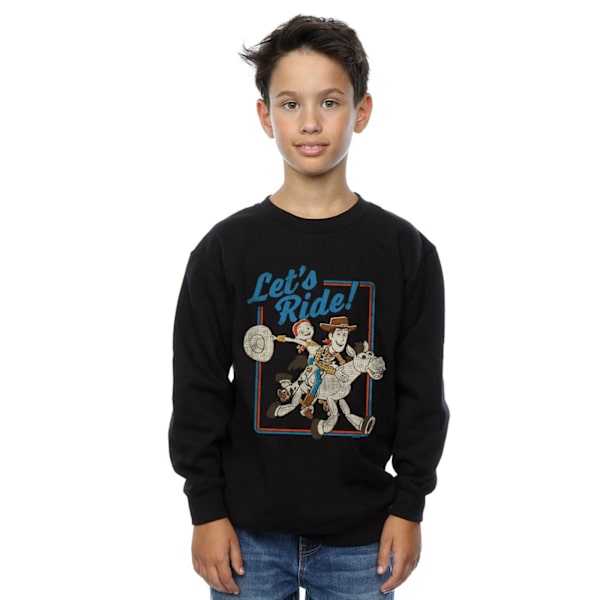 Disney Pojkar Toy Story 4 Let´s Ride Sweatshirt 12-13 År Svart Black 12-13 Years