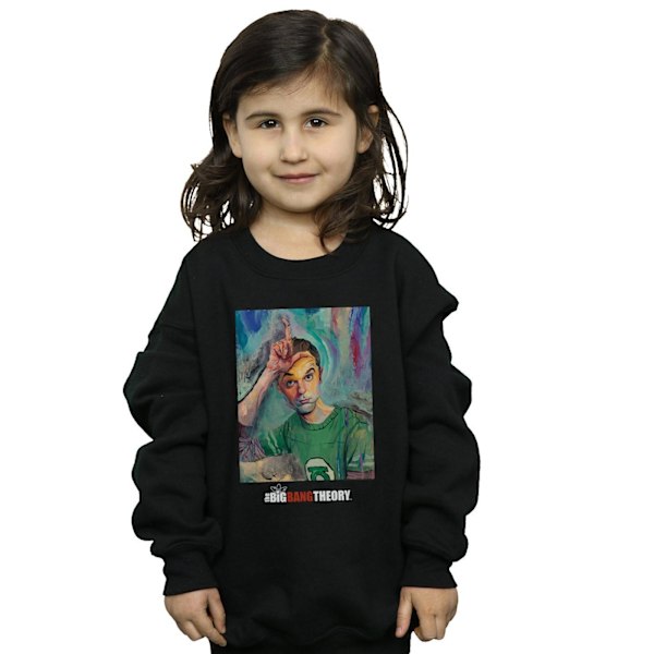 The Big Bang Theory Girls Sheldon Loser Painting Sweatshirt 12- Black 12-13 Years