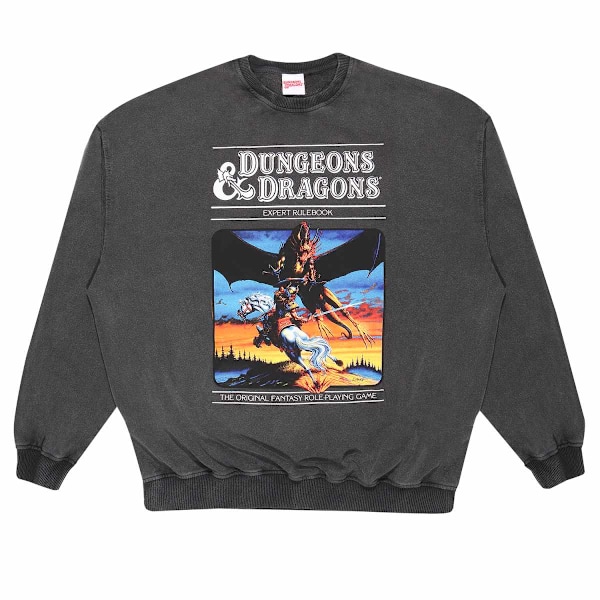 Dungeons & Dragons Unisex Vuxen Original RPG Sweatshirt S Charc Charcoal S