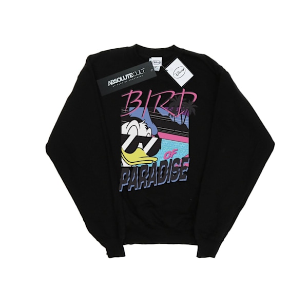 Disney Girls Donald Duck Bird Of Paradise Sweatshirt 7-8 år Black 7-8 Years