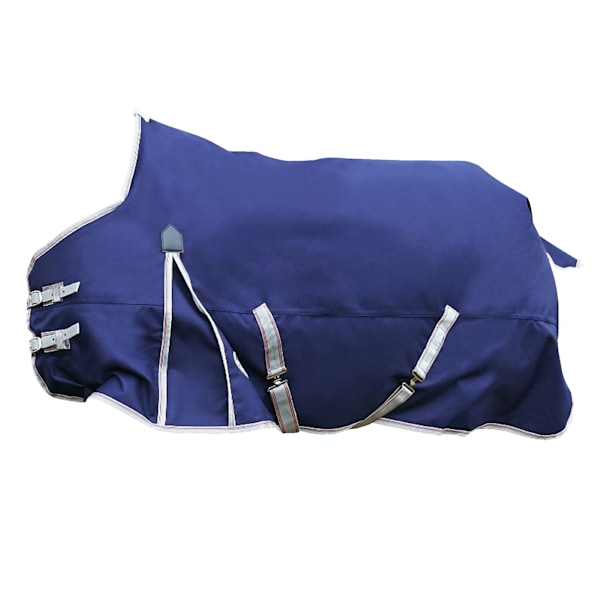 Weatherbeeta Comfitec Lite Plus Essential Standard Neck Turnout Navy/Silver/Red 4 ft 9