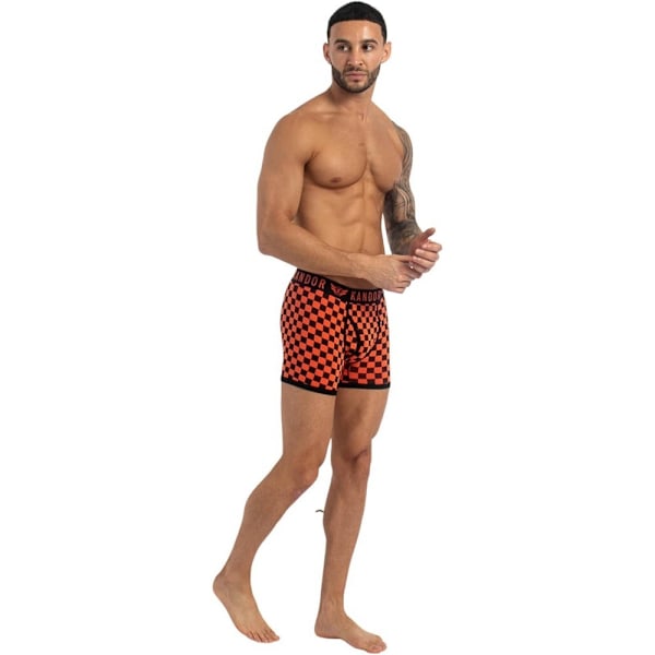 Kandor Herr Jeckers Boxerkalsonger Blandade Mönster (7-pack) S Orange S